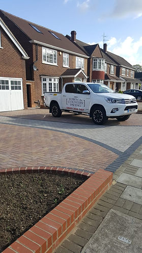 Block paved driveway