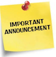 Important Announcement!