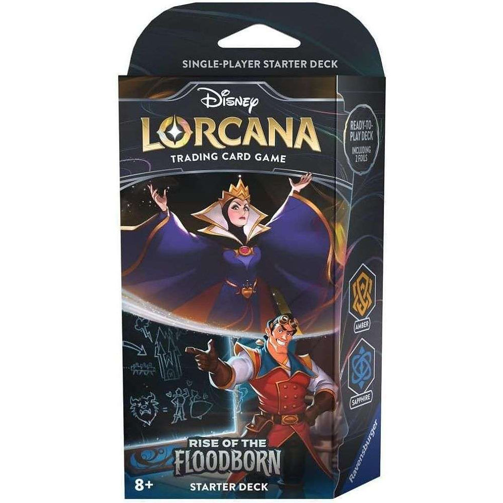 Disney Lorcana Rise Of The Floodborn Starter Deck (Amber &amp; Sapphire)