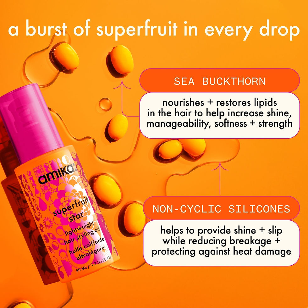 Thumbnail: Amika Superfruit Star Lightweight Hair Styling + Heat Defense Oil