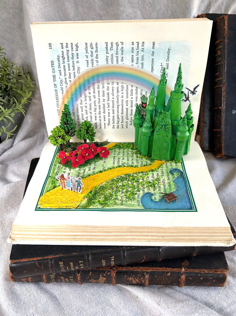 Wizard of Oz Diorama Altered Book