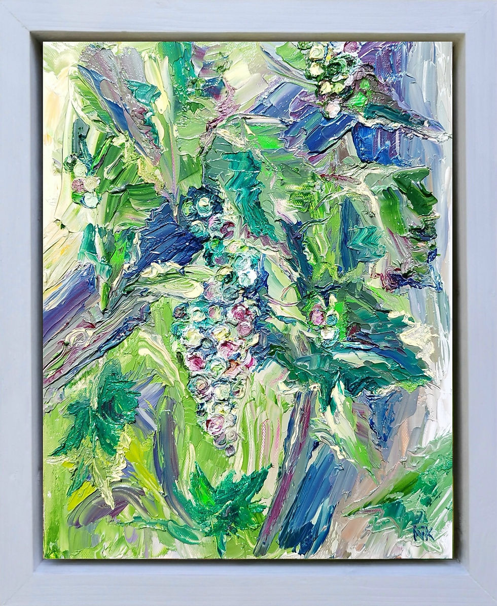 Thumbnail: 'Grapes on the vine' Original Oil Painting