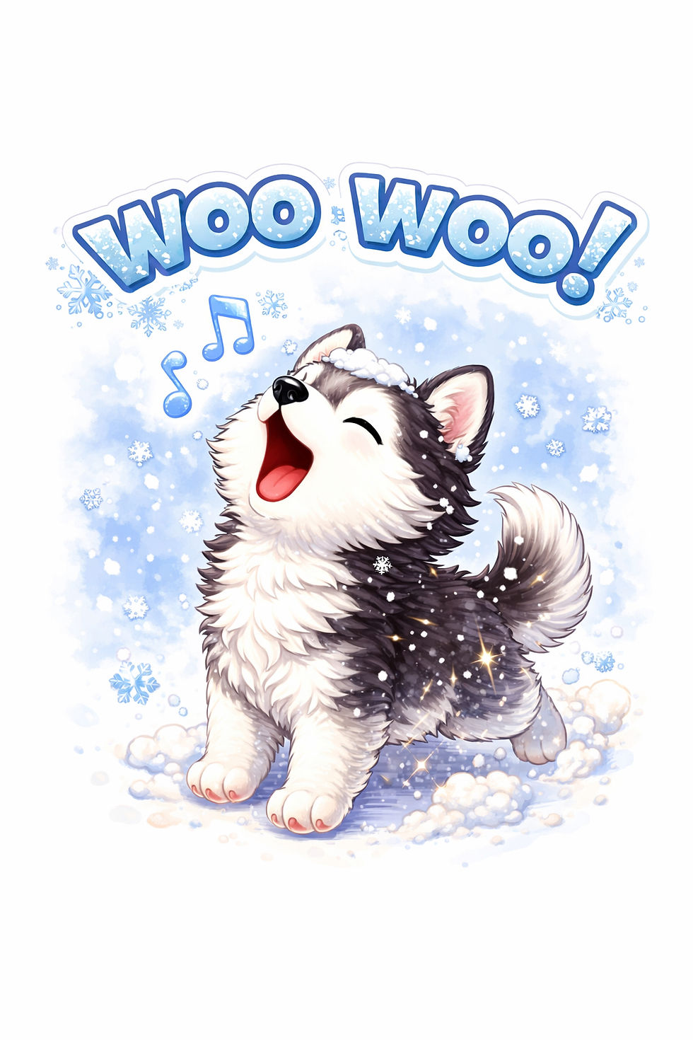 Thumbnail: Husky Kawaii Sticker Set 
