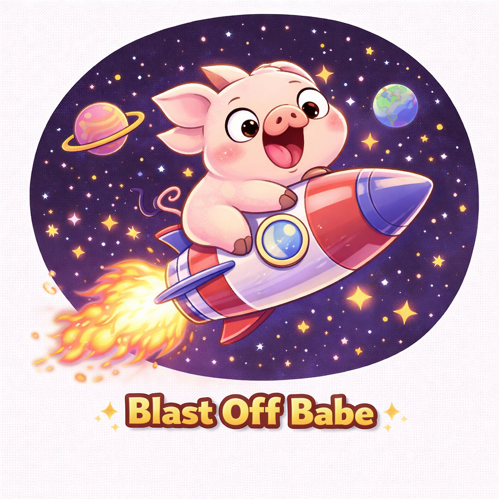 Thumbnail: Space Farm Animals Stickers 