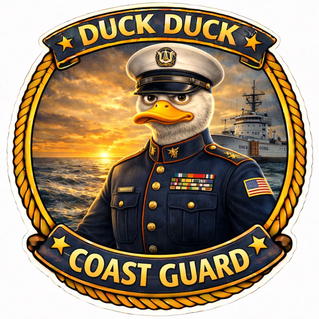 Duck Duck Coast Guard Sticker Set