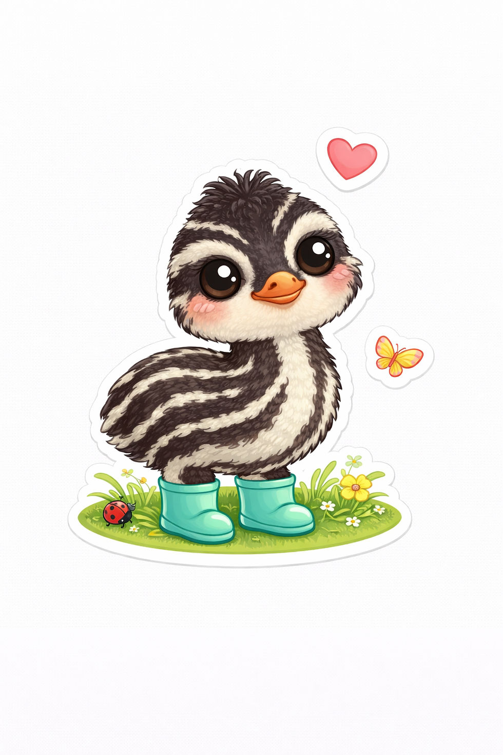 Thumbnail: Baby Farm Animals Stickers Kawaii 