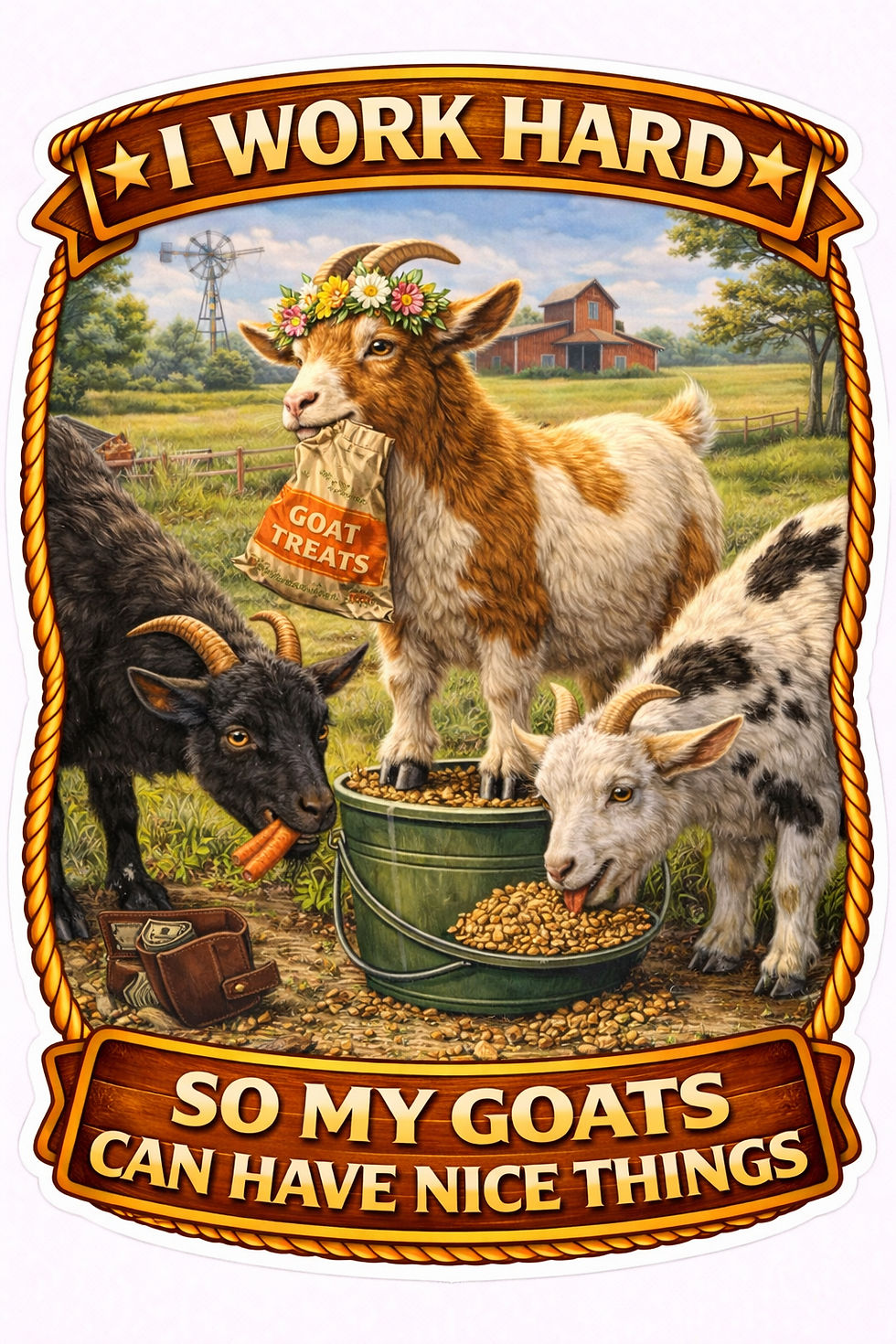 Thumbnail: Funny Goat Sticker Set