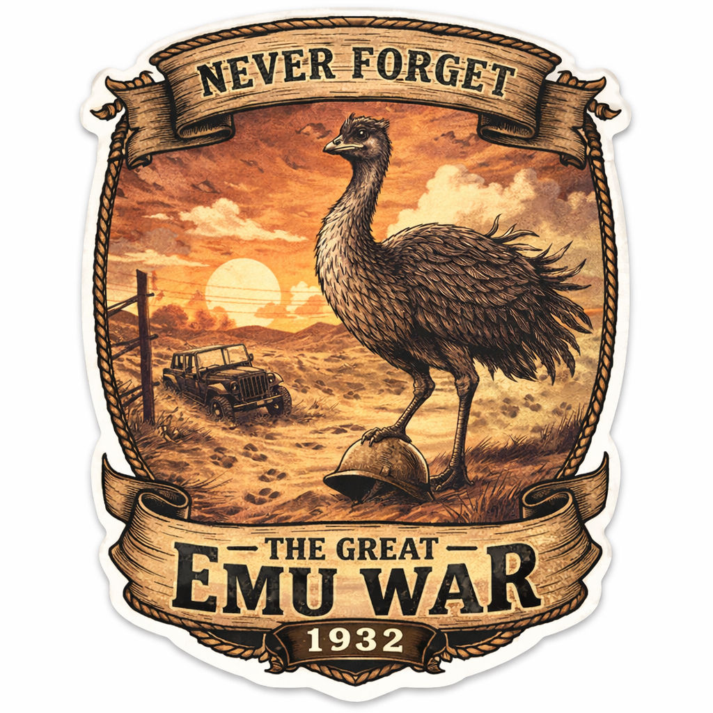 The Great Emu War 1932 Sticker