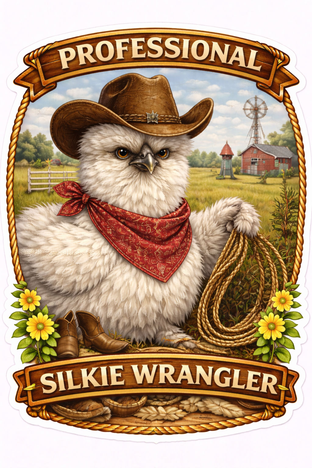 15 Silkie Chicken Stickers Pack | Funny Backyard Chicken Stickers | Fluffy Silki