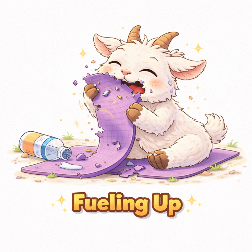 Thumbnail: Funny Goat Yoga Stickers Set