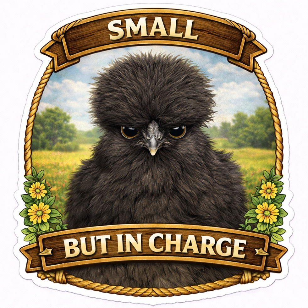 Thumbnail: 15 Silkie Chicken Stickers Pack | Funny Backyard Chicken Stickers | Fluffy Silki