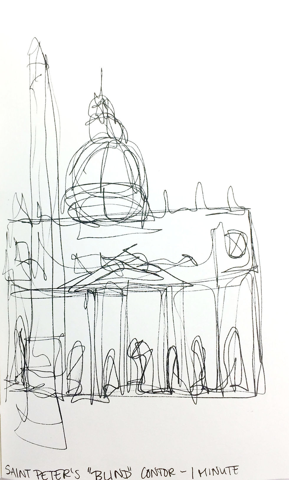 Blind Contour Drawing Rome, Italy