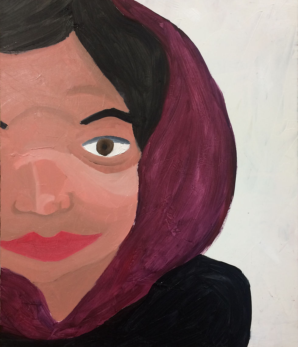 Self Portrait with a Scarf