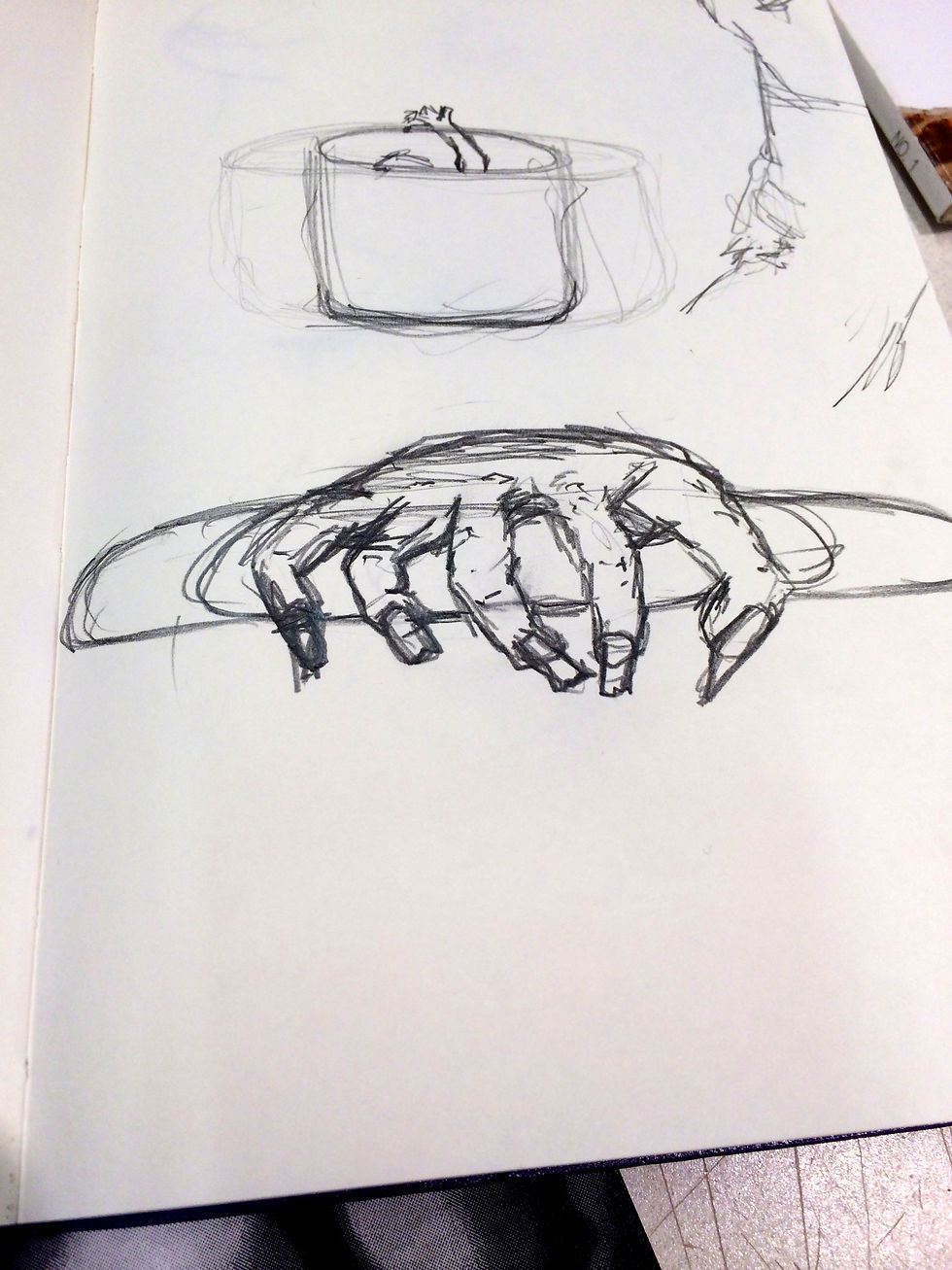 Intangible Concept for Intaglio-Hand