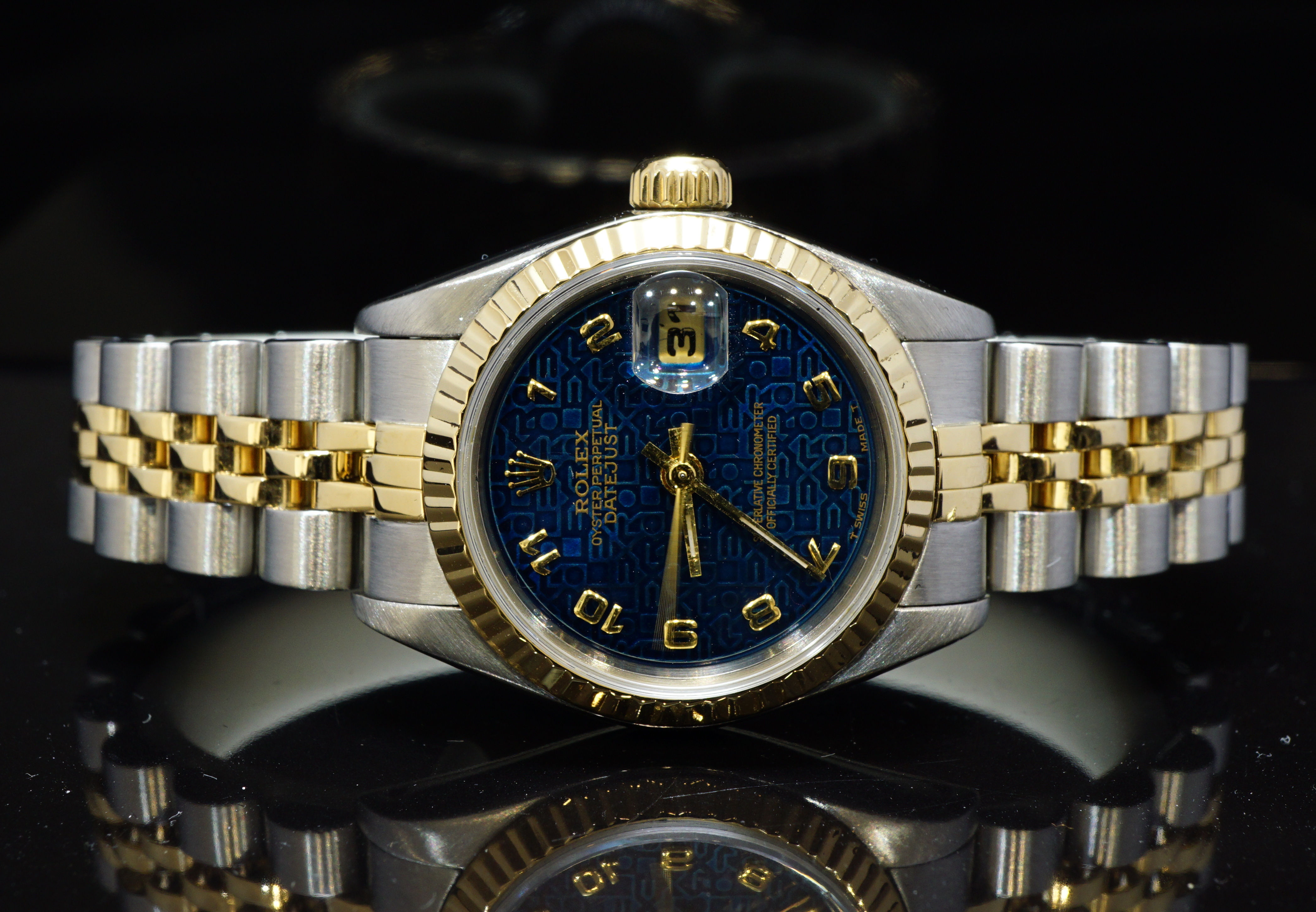 ROLEX 1990 26mm Datejust, Steel & Gold, 69173, MINT, Boxed