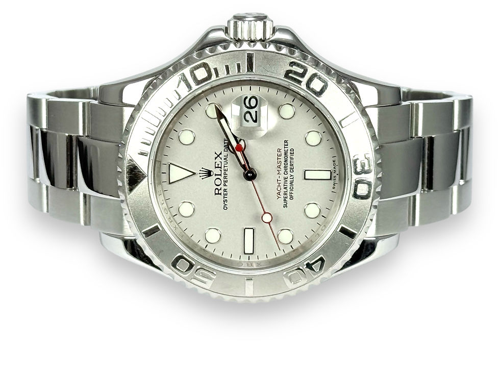 ROLEX 2009 Yacht-Master 40, 16622, Platinum Bezel, Box & Papers