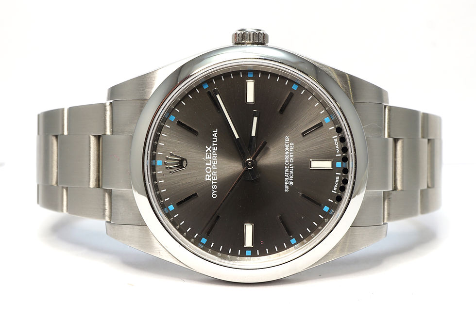 ROLEX 2019 Oyster Perpetual 39, 114300, Rhodium Dial, Partially Stickered, B&P