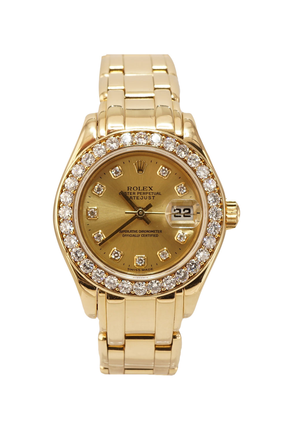 ROLEX 1995 Pearlmaster, 69298,Diamond Dial, Dimond Bezel, Boxed