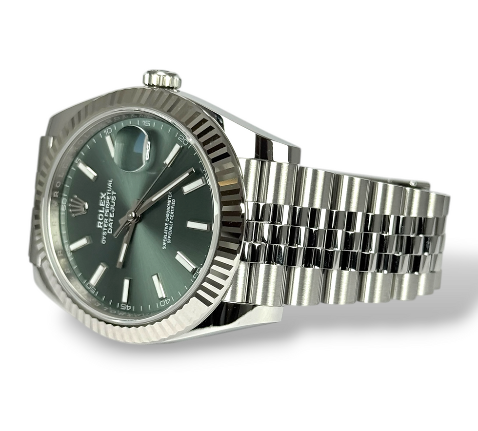 Thumbnail: ROLEX 2025 Datejust 41 "Mint", 126334, Jubilee, UNWORN, Box & Papers