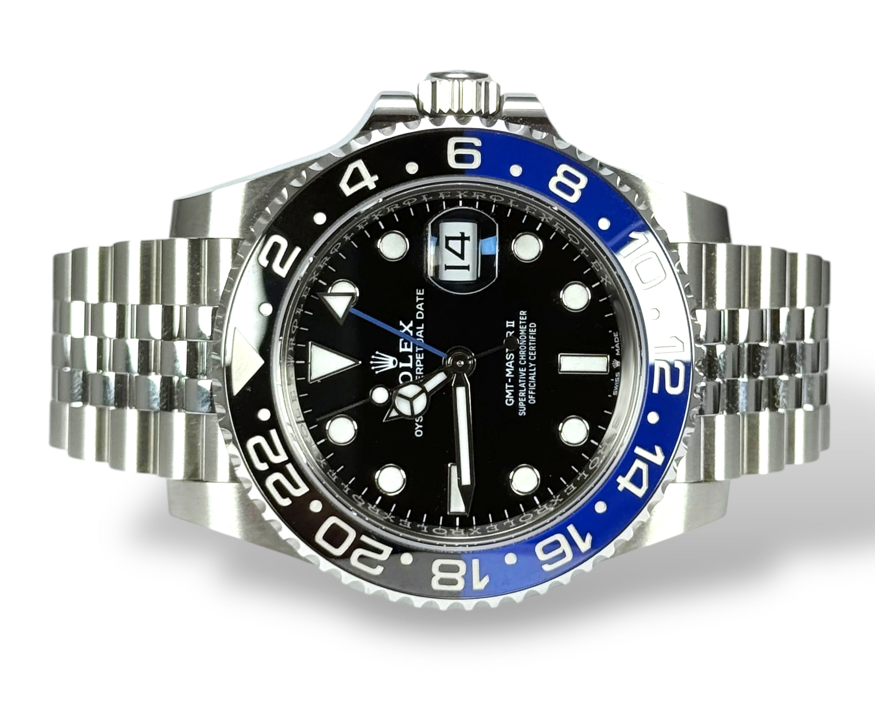 ROLEX 2025 GMT Master II "Batgirl", Jubilee, UNWORN, Box & Papers