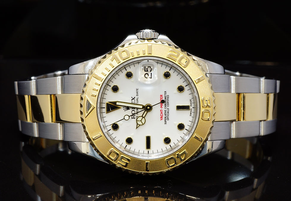 ROLEX 2001 35mm Yacht-Master, Steel & Gold, 168623, MINT, Box & Papers