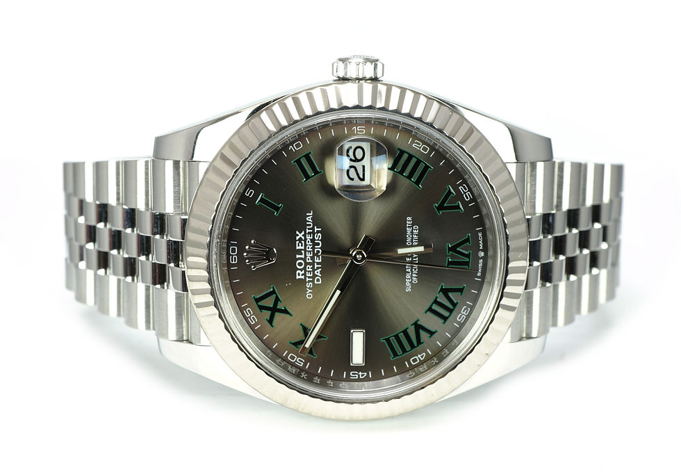 ROLEX 2019 Datejust 41 "Wimbledon" , 126334, Jubilee, Box & Papers