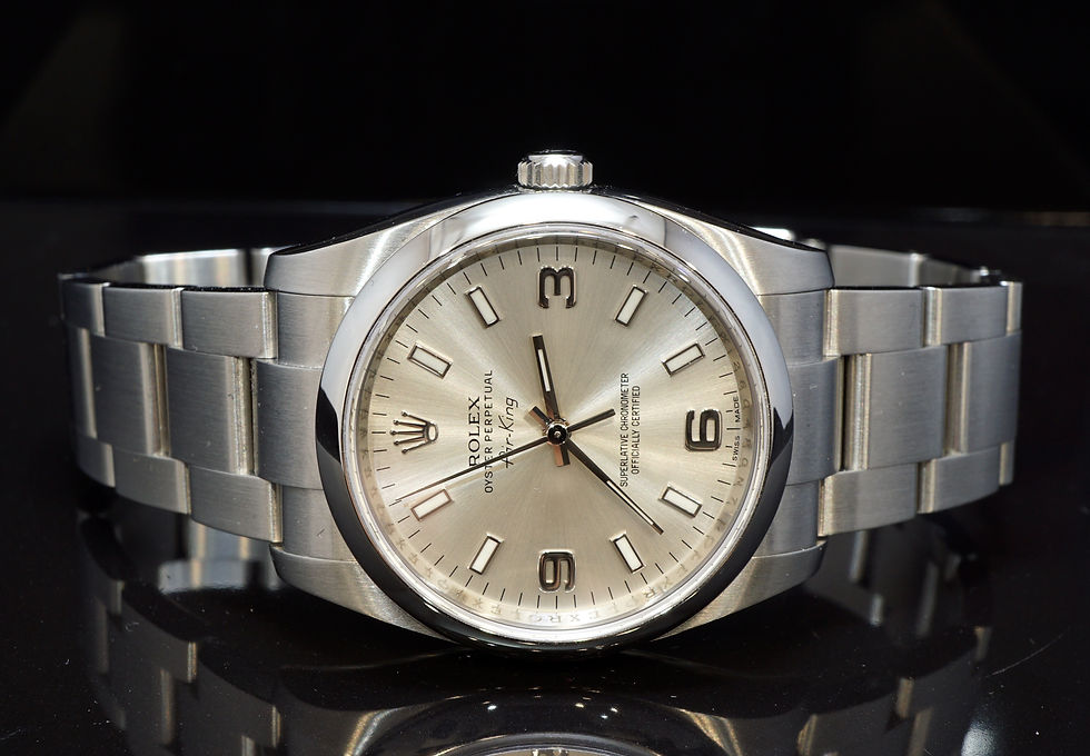 ROLEX 2012 34mm Air-King, Steel, 114200, MINT, Box & Papers