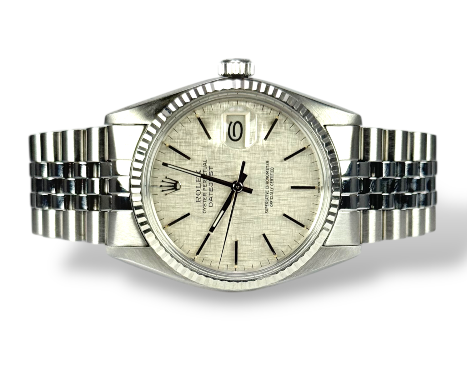 ROLEX 1978 Datejust 36, 16014, Tapestry Dial, Jubilee. Box & Papers