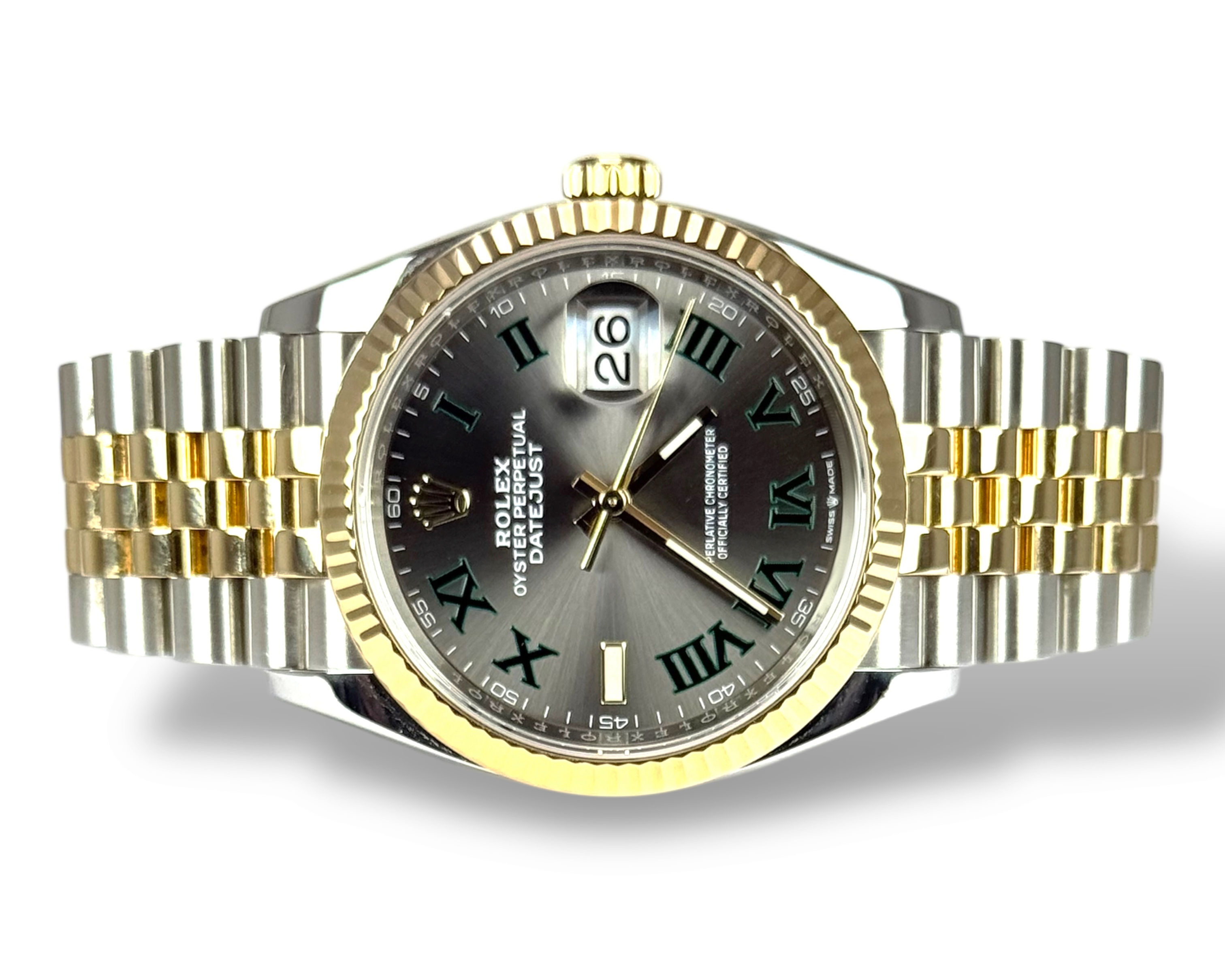 ROLEX 2019  Datejust 36 "Wimbledon", 126233, Jubilee, Box & Papers