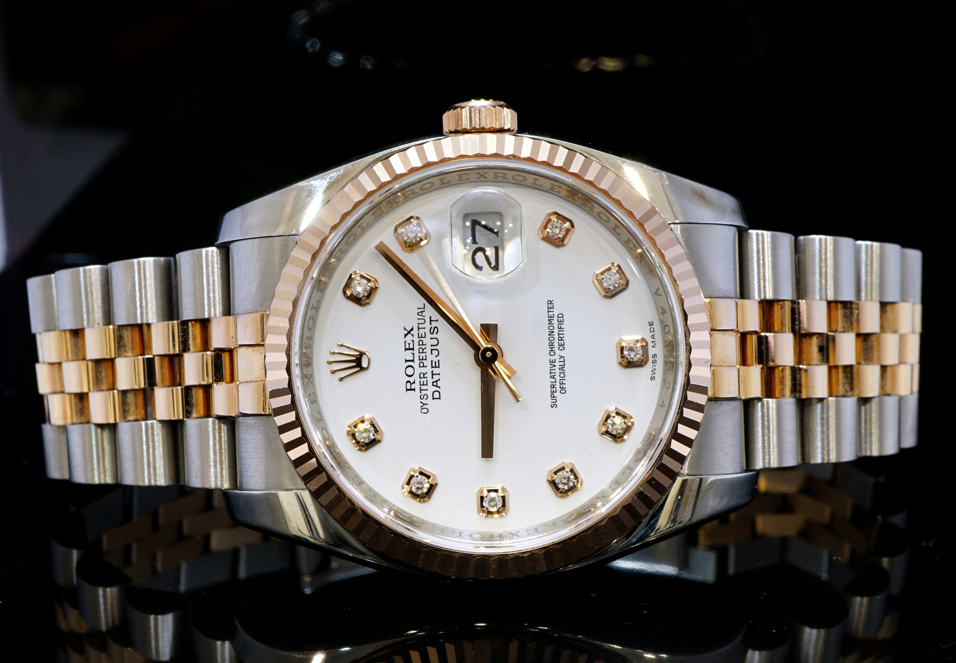 ROLEX 2009 36mm Datejust, 116231, MINT, Box & Papers