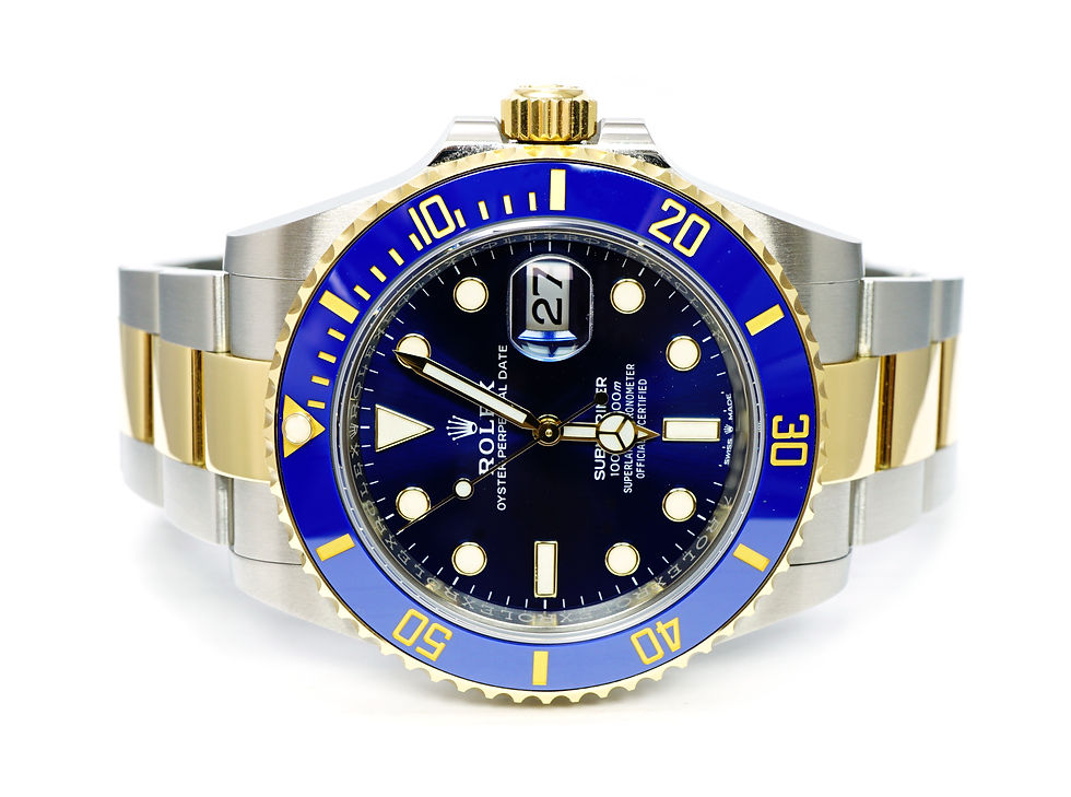 ROLEX 2022 Submariner 41, 126613LB, Steel & Gold, Box & Papers