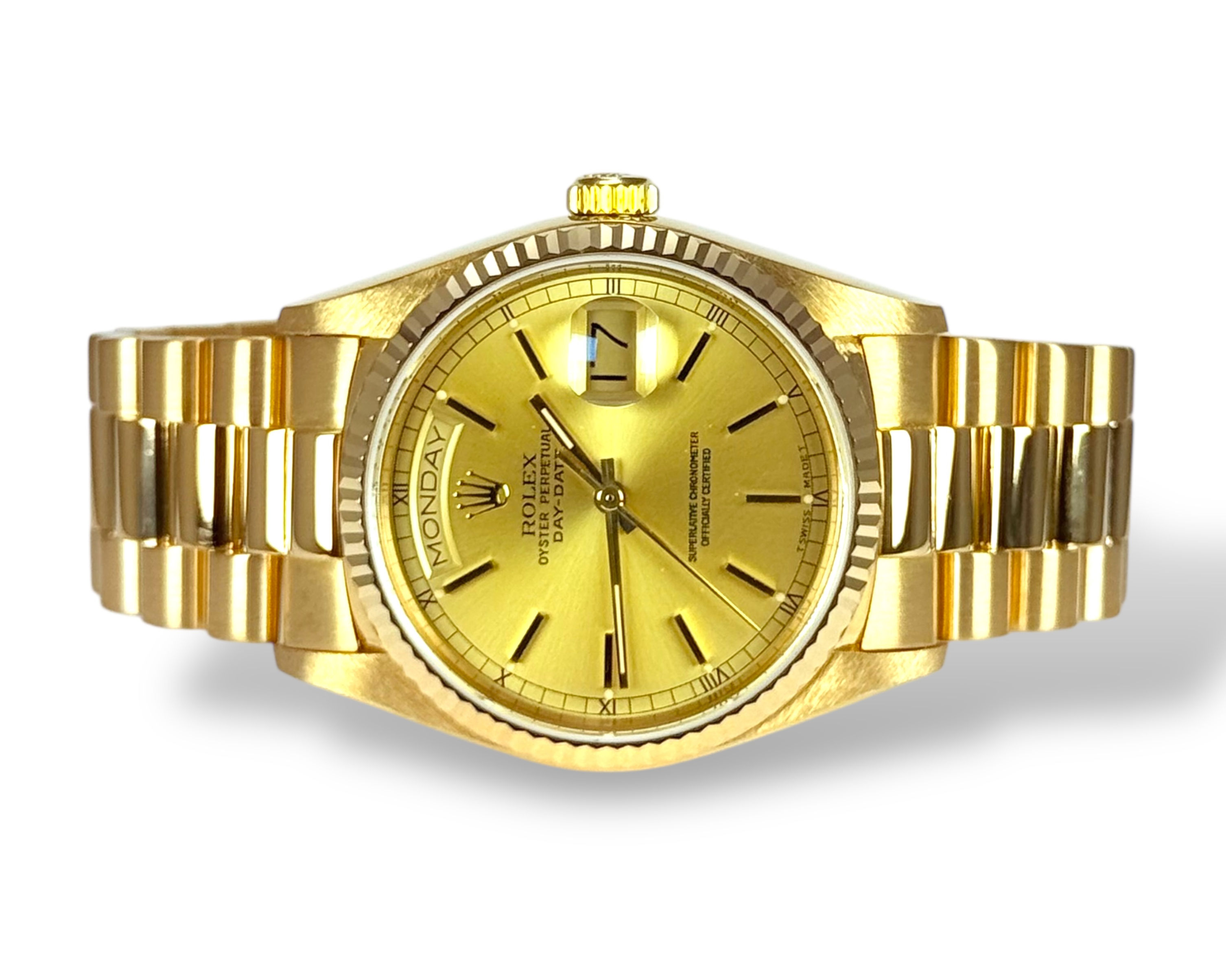 ROLEX 1987 Day-Date 36, 18038, 18ct Yellow Gold, Boxed