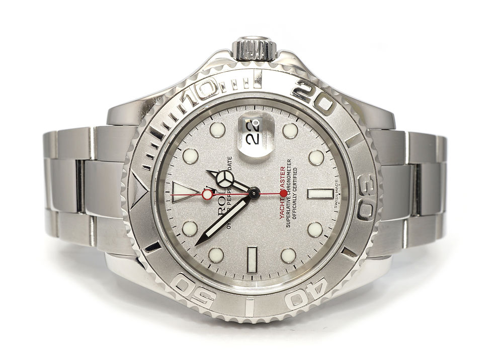 ROLEX 2000 Yacht-Master 40, 16622, Steel, Platinum Bezel, Boxed