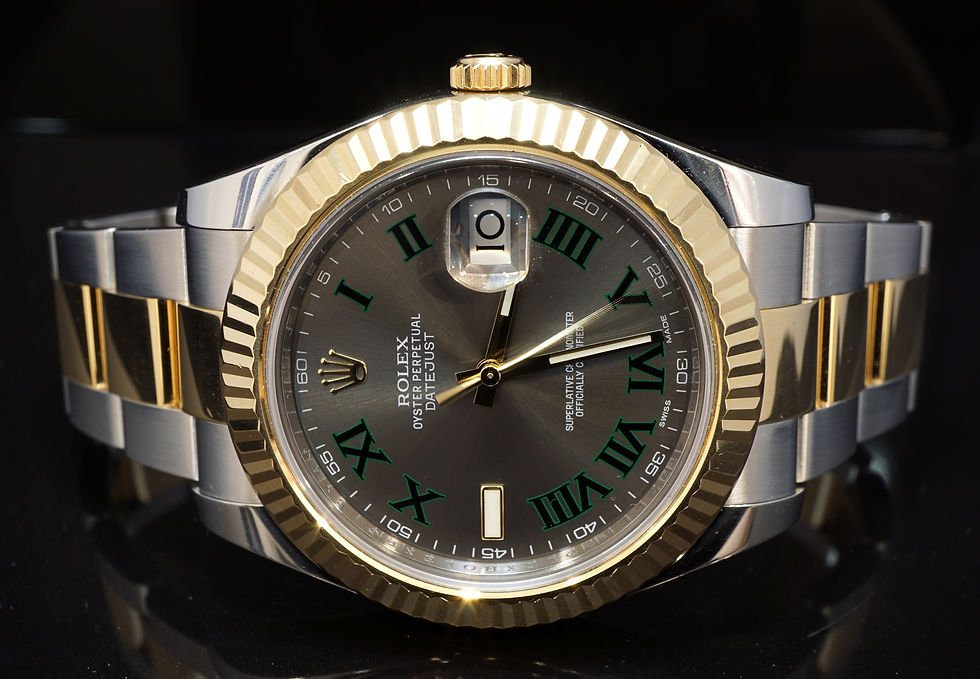 ROLEX 2011+ 41mm Datejust II, "Wimbledon", Steel & Gold, 116333, Boxed