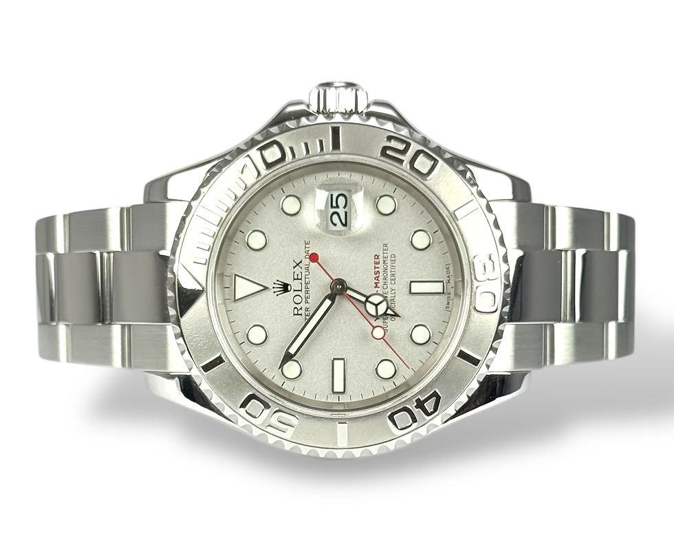 ROLEX 2003 Yacht-Master 40, 16622, Platinum Bezel, Box & Papers