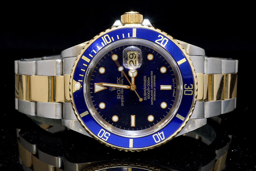 ROLEX Steel & Gold Submariner, 1996,  Box & Papers