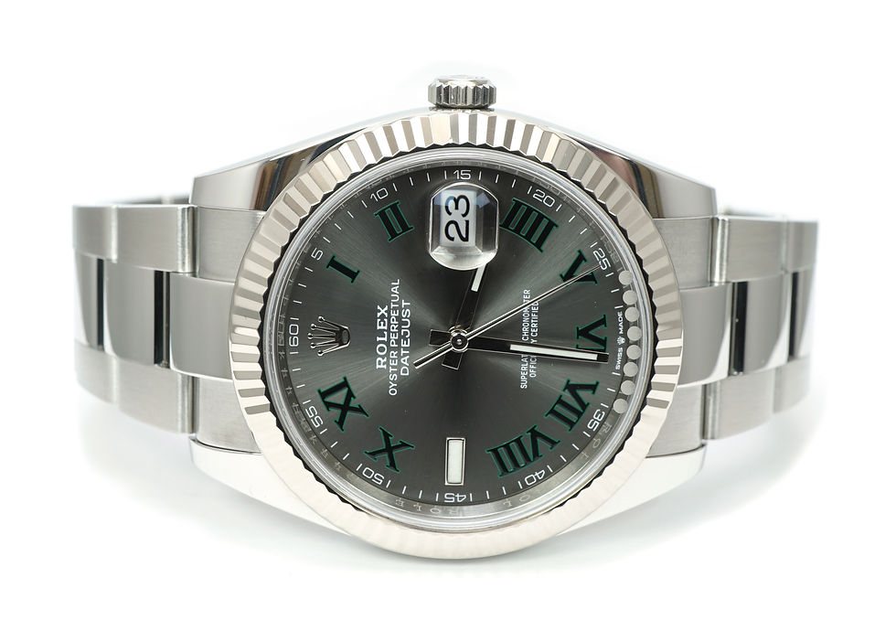 ROLEX 2020 Datejust 41 "Wimbledon", 126334, Steel, Box & Papers