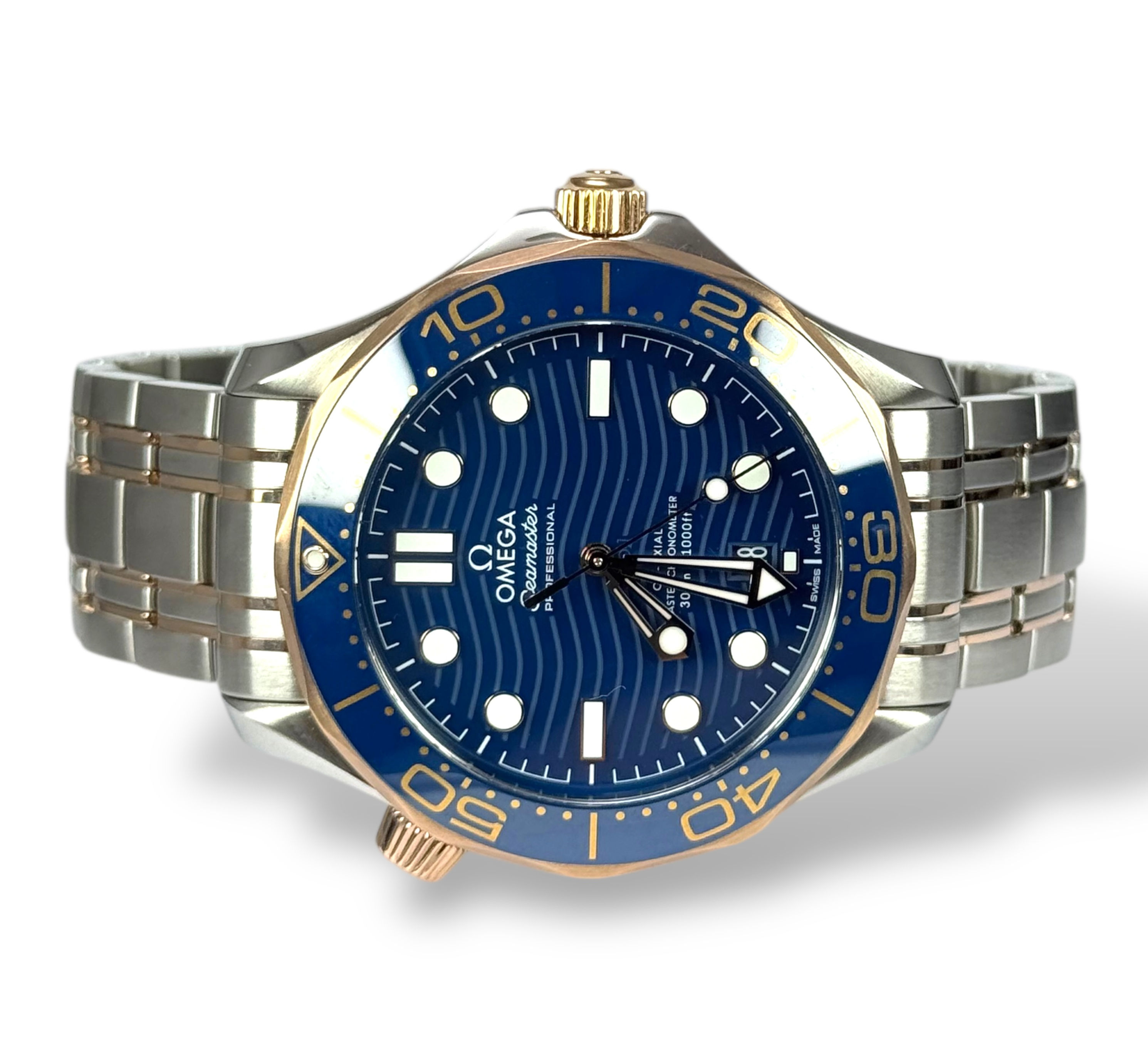 OMEGA 2020 Seamaster 300m, 21020422003002, Steel & Rose, Box & Papers