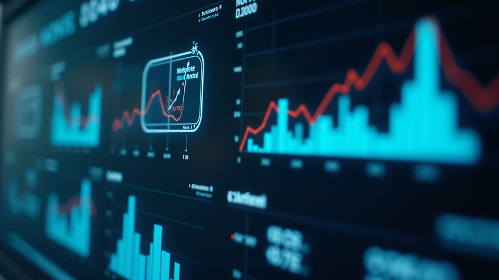 Close-up view of a digital dashboard showing AI analytics for team performance