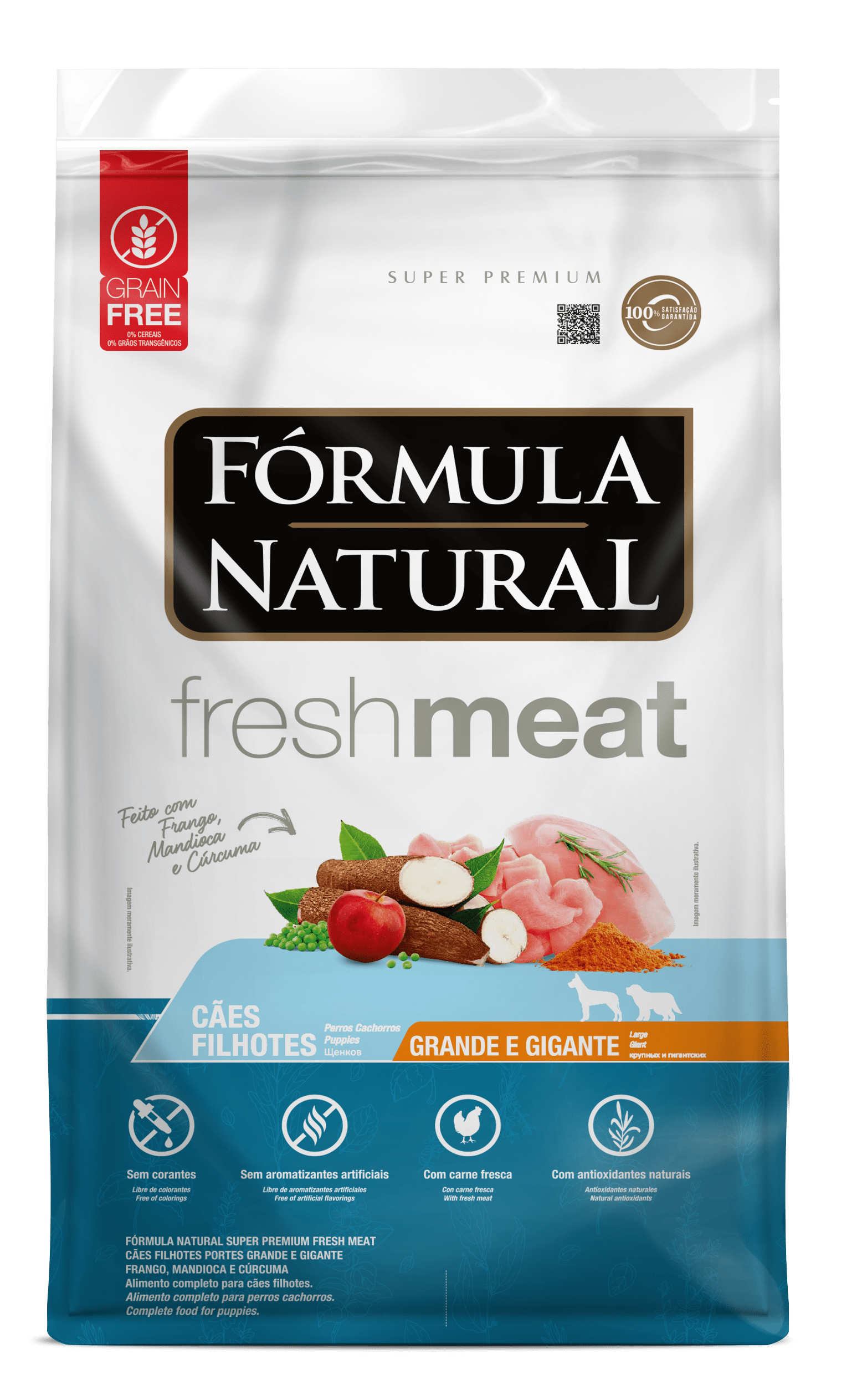 Fórmula Natural Fresh Meat - Ração Seca Cães Filhotes Grande