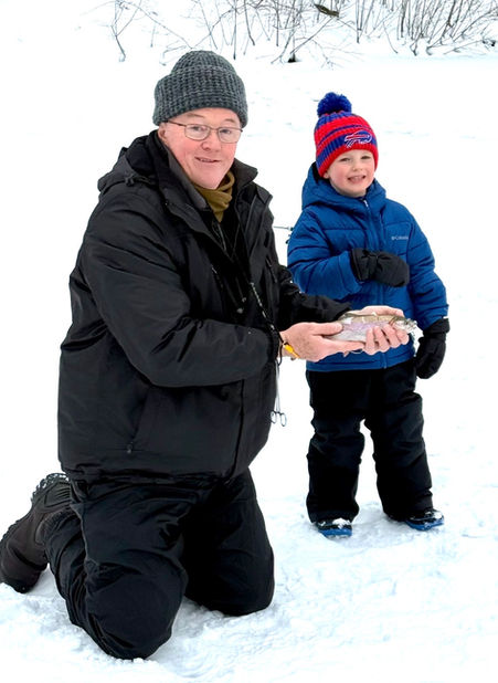 Happy Ice Fisherman