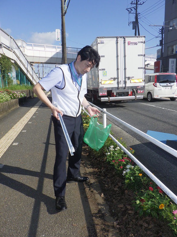 愛甲石田駅前の清掃活動に参加しました