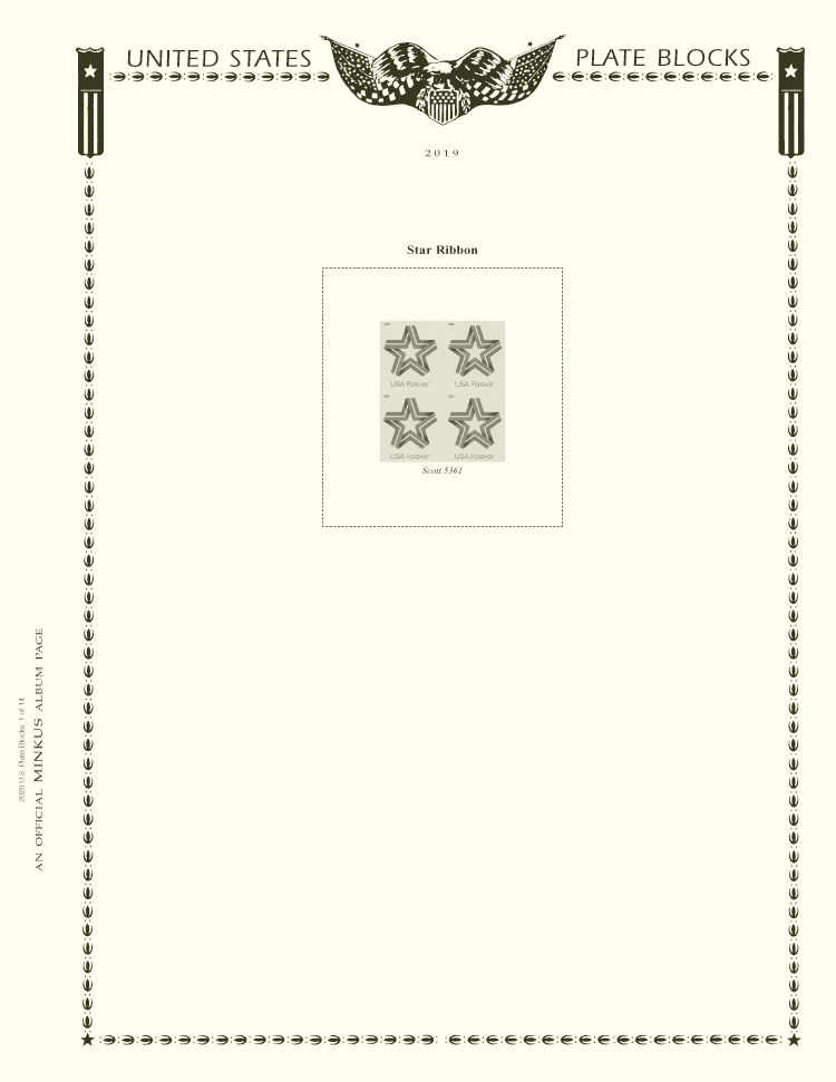 Thumbnail: 2020 Minkus U.S. Plate Block Supplement