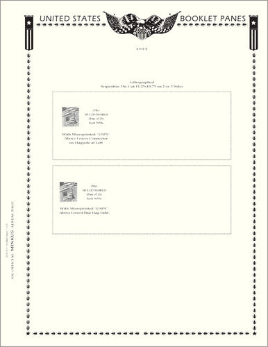 Thumbnail: 2022 Minkus US Booklet Pane Supplement