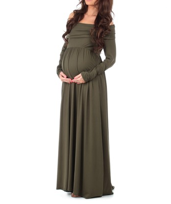 Olive Maternity Dress