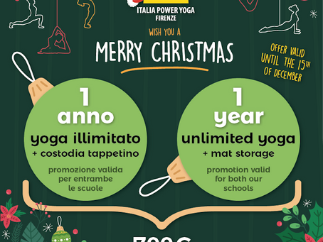 1 Year of Yoga Regalati 1 anno intero di yoga illimitato nelle 2 scuole per 700 euro