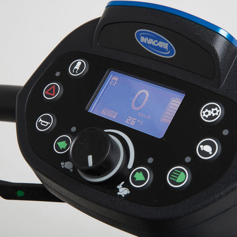 Elektromobil Invacare Orion Pro Blau Cockpit