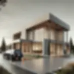 DALL·E 2025-02-08 13.52.13 - A modern funeral home in Alberta, Canada, featuring sleek arc