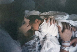 Precious moments holding my son in the hospital.