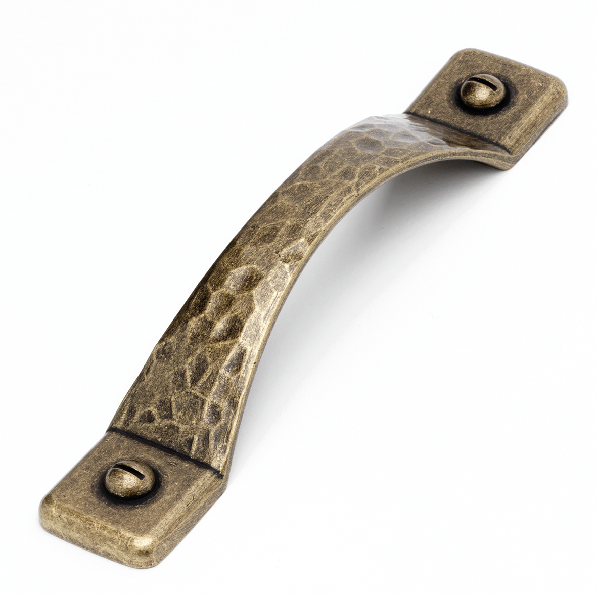 Mottled D Handle Antique Brass